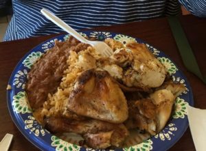 Chicken on plate