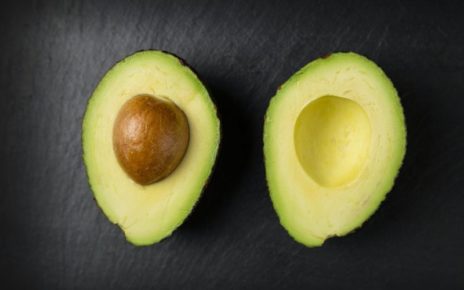 Avocado split in half