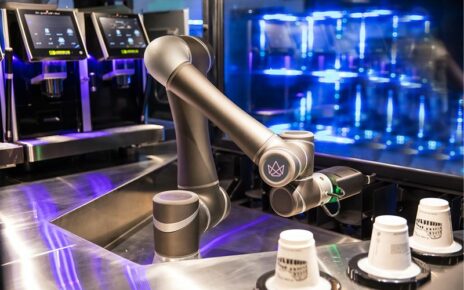 Robot serving coffee