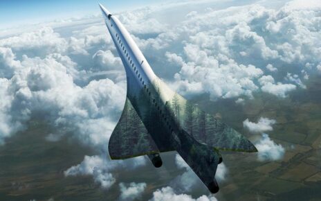 supersonic jet in clouds
